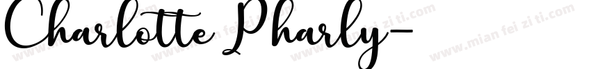 Charlotte Pharly字体转换
